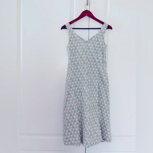 Boden tea length dress with mod pattern